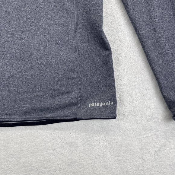 Patagonia Gray and Pink Quarter-Zip Sweatshirt - Picture 2 of 8